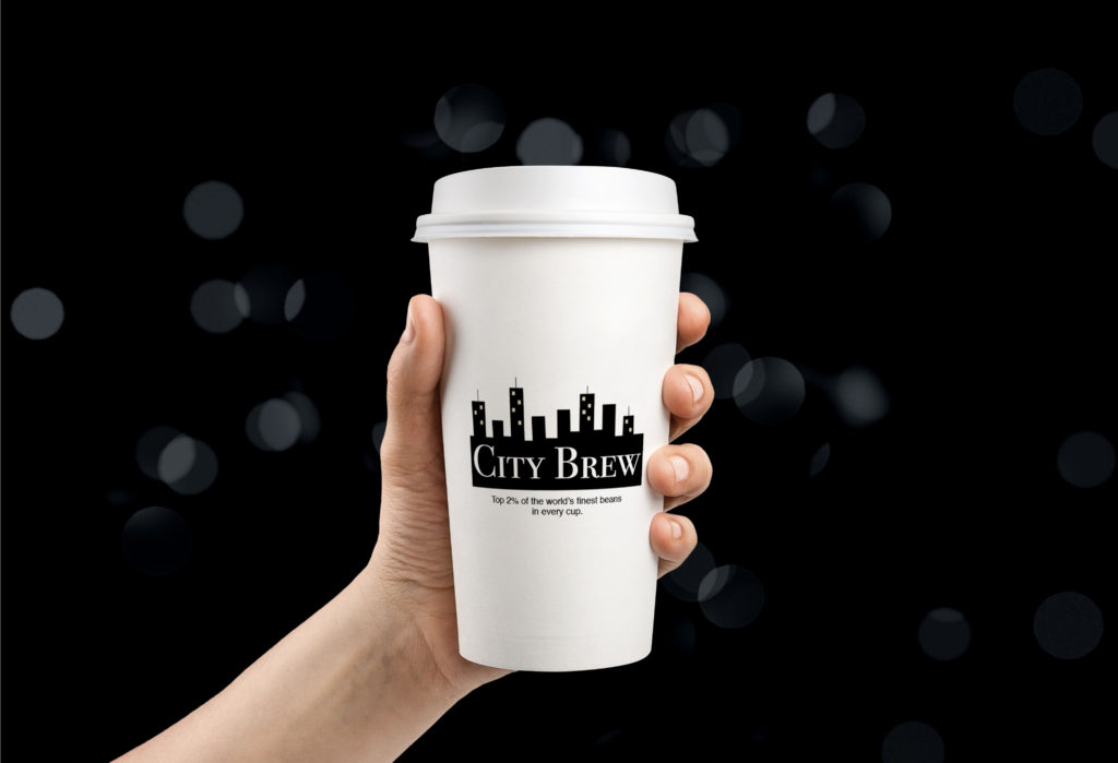 city brew coffee cup